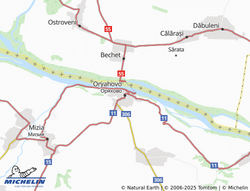 MICHELIN Oryahovo map - ViaMichelin