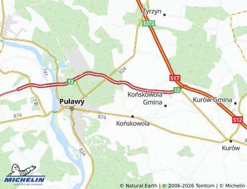 MICHELIN-Landkarte Młynki - ViaMichelin