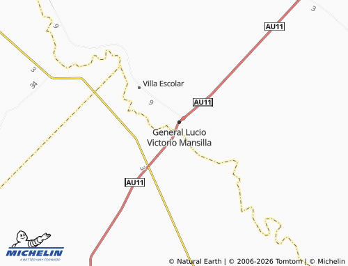 MICHELIN Puerto Eva Perón map - ViaMichelin
