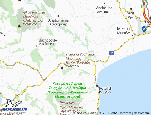 MICHELIN Neromylos map - ViaMichelin