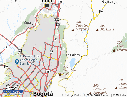 Mapa MICHELIN Barrancas Oriental Rural - ViaMichelin