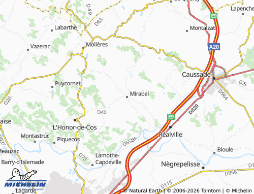 Mappa MICHELIN Mirabel - ViaMichelin