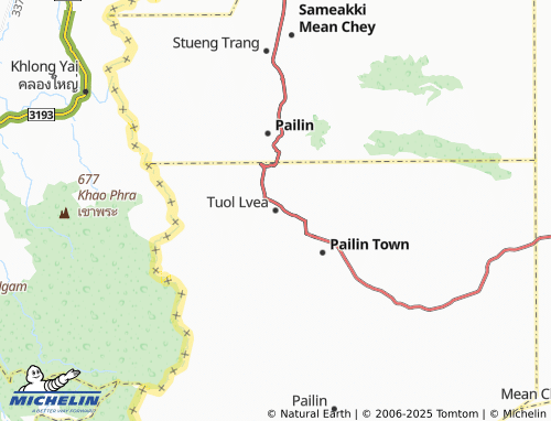 MICHELIN Tuol Lvea map - ViaMichelin