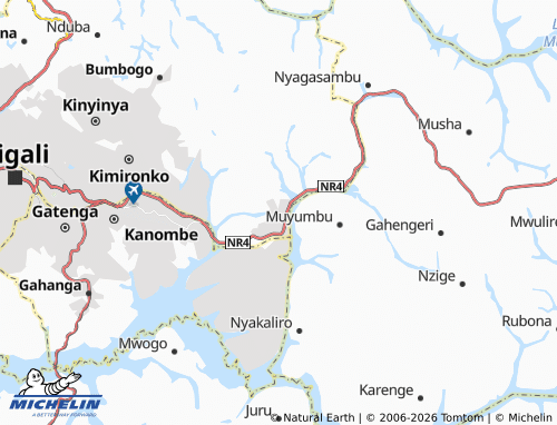 Mapa MICHELIN Rusororo - ViaMichelin
