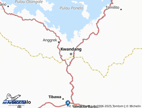 MICHELIN Kwandang map - ViaMichelin