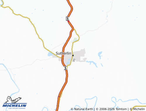 Carte MICHELIN Sutherlin - ViaMichelin