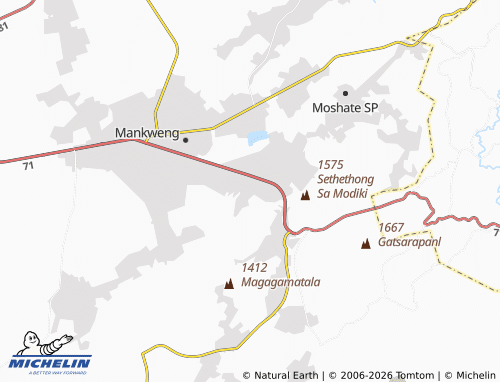 MICHELIN-Landkarte Megoring - ViaMichelin