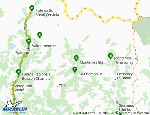 MICHELIN-Landkarte Saint-Jacques - ViaMichelin
