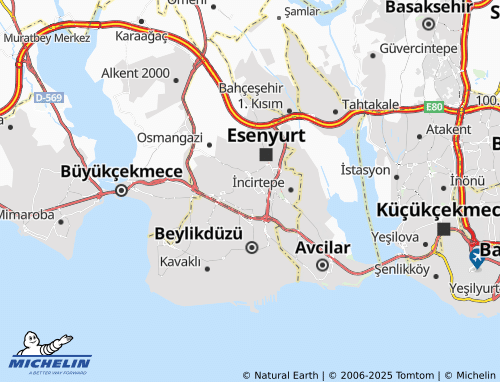 Carte MICHELIN Mehterçeşme - ViaMichelin