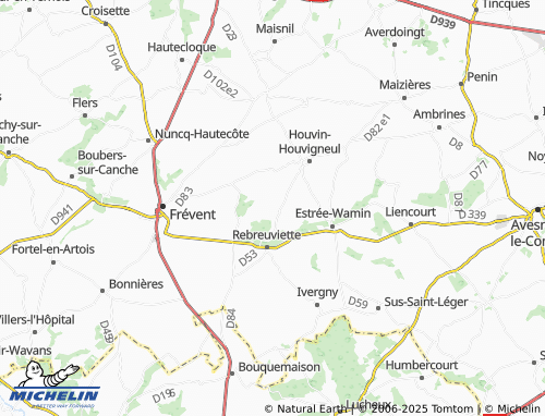 MICHELIN-Landkarte Canettemont - ViaMichelin