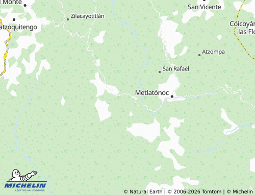 Mapa MICHELIN Llano Ocote - ViaMichelin