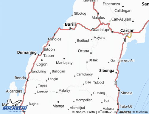 MICHELIN Pangpang map - ViaMichelin