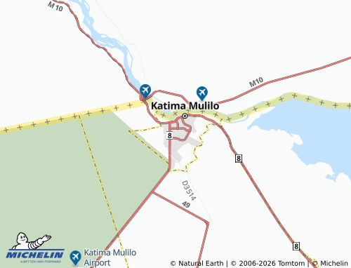 MICHELIN-Landkarte Katima Mulilo Extension 5 - ViaMichelin