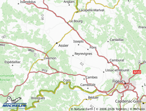 Mapa MICHELIN Reyrevignes - ViaMichelin