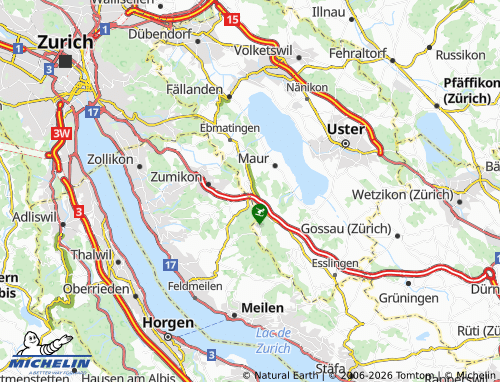 MICHELIN Forch map - ViaMichelin