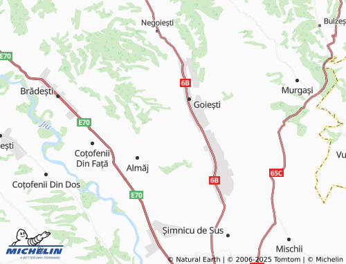MICHELIN Mălăești map - ViaMichelin