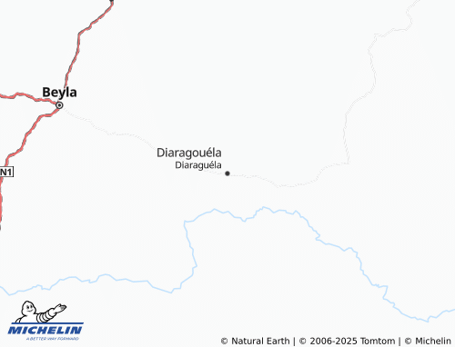 MICHELIN Diaraguéla map - ViaMichelin