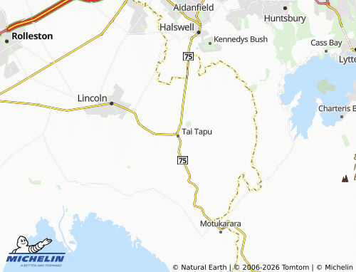 Mapa MICHELIN Tai Tapu - ViaMichelin