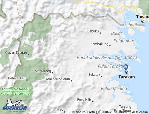 MICHELIN Malinau map - ViaMichelin