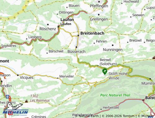 Kaart MICHELIN Erschwil - ViaMichelin