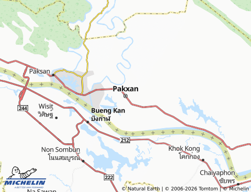 MICHELIN Pakxan map - ViaMichelin