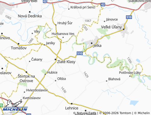 MICHELIN Nový Život map - ViaMichelin