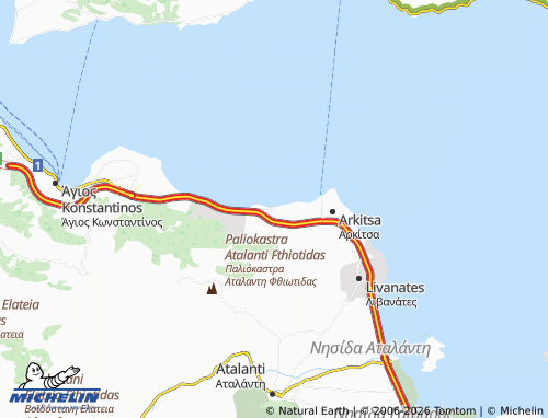 MICHELIN Kalypso map - ViaMichelin