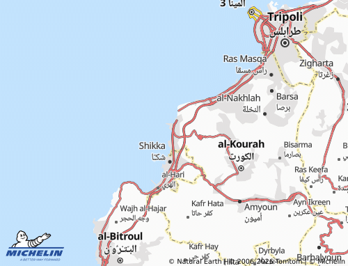 Carte MICHELIN Anfiah - ViaMichelin