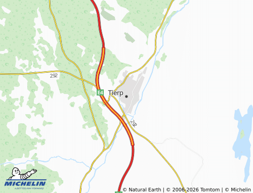 MICHELIN-Landkarte Tierp - ViaMichelin
