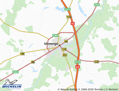 MICHELIN Ukmergė map - ViaMichelin