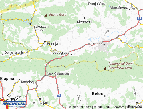 Mapa MICHELIN Lepoglava - ViaMichelin