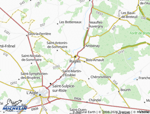 Mappa MICHELIN Rugles - ViaMichelin