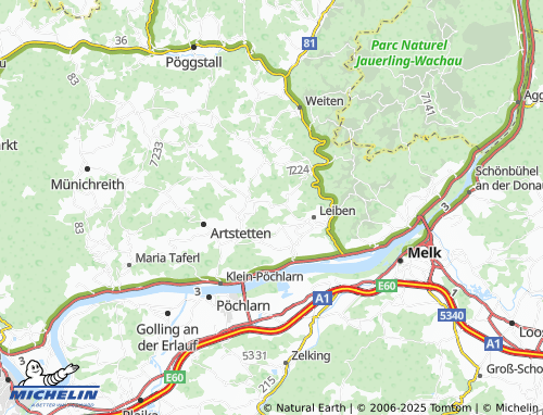 MICHELIN-Landkarte Payerstetten - ViaMichelin