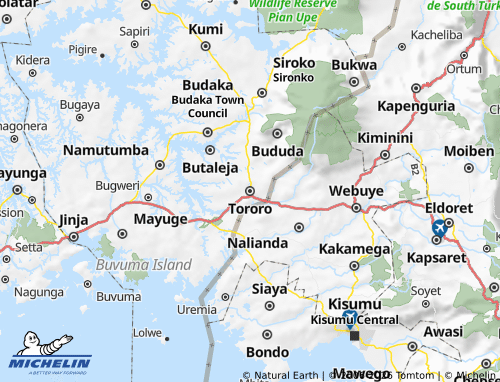 Carte MICHELIN Tororo Municipality - ViaMichelin