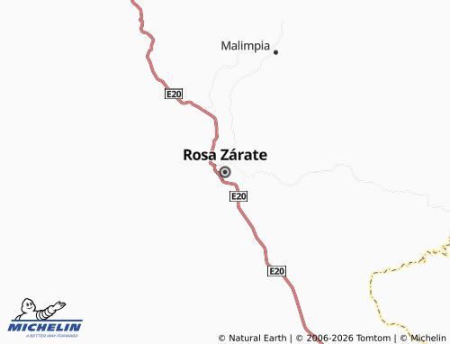 Kaart MICHELIN Rosa Zárate - ViaMichelin