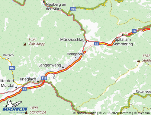 MICHELIN Hönigsberg map - ViaMichelin