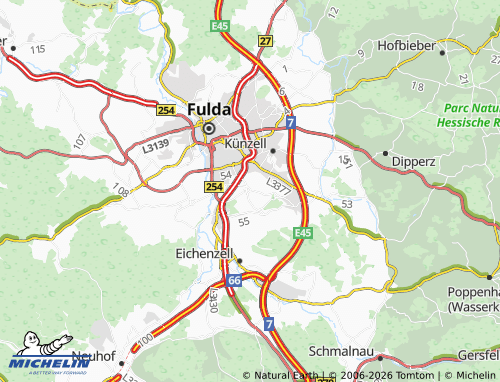 MICHELIN Edelzell map - ViaMichelin