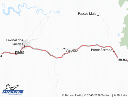 Mapa MICHELIN Vargeão - ViaMichelin