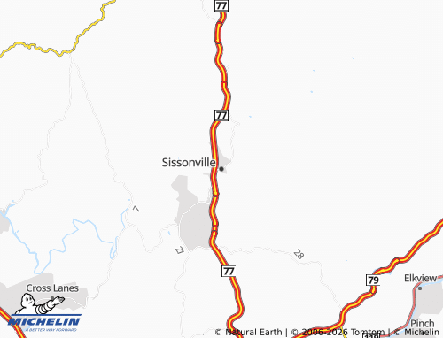 Kaart MICHELIN Sissonville - ViaMichelin