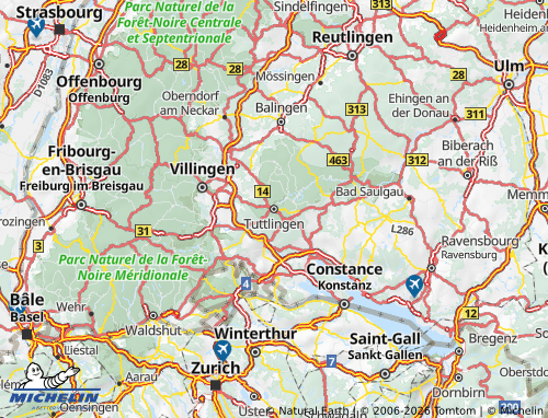 Mappa MICHELIN Tuttlingen - ViaMichelin