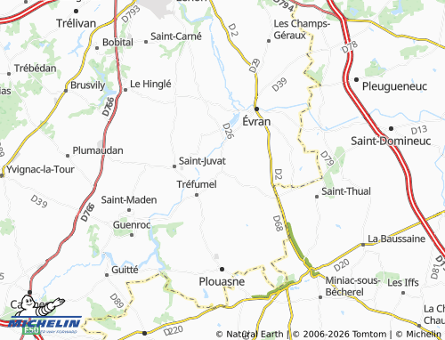 MICHELIN Le Quiou map - ViaMichelin