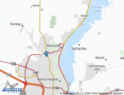 Mappa MICHELIN Mossville - ViaMichelin