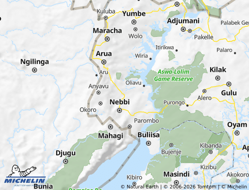 Mapa MICHELIN Madi-Okollo - ViaMichelin