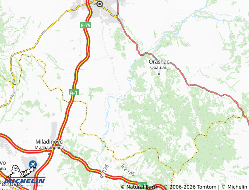 Mappa MICHELIN Pchinja - ViaMichelin