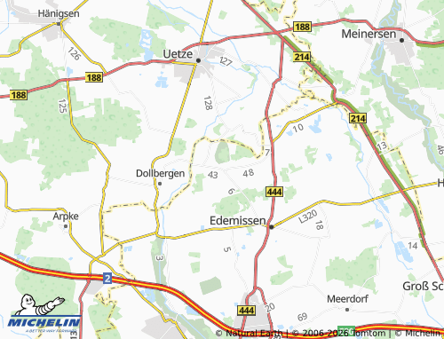 MICHELIN Eddesse map - ViaMichelin