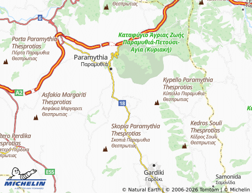 Carte MICHELIN Chrysavgi - ViaMichelin