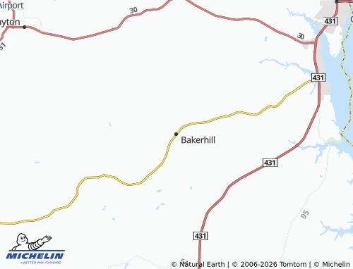Carte MICHELIN Bakerhill - ViaMichelin