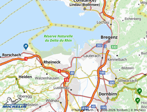 Mappa MICHELIN Fußach - ViaMichelin