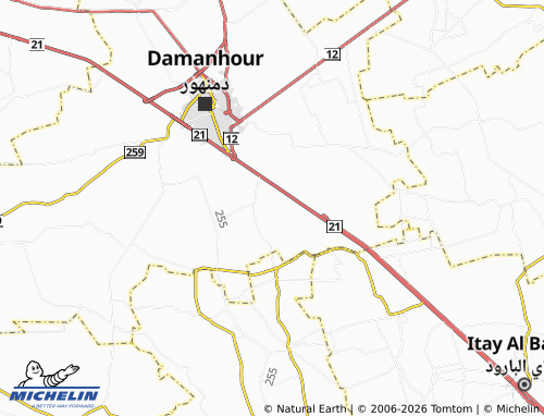 Mapa MICHELIN Minyat Atiyyah - ViaMichelin