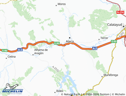 Mapa MICHELIN Castejón de las Armas - ViaMichelin